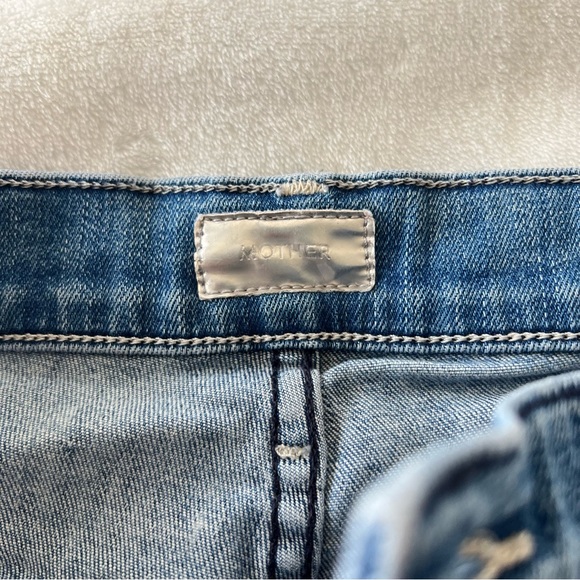 MOTHER The Stunner Ankle Fray Jeans in Graffiti Girl - Picture 9 of 16